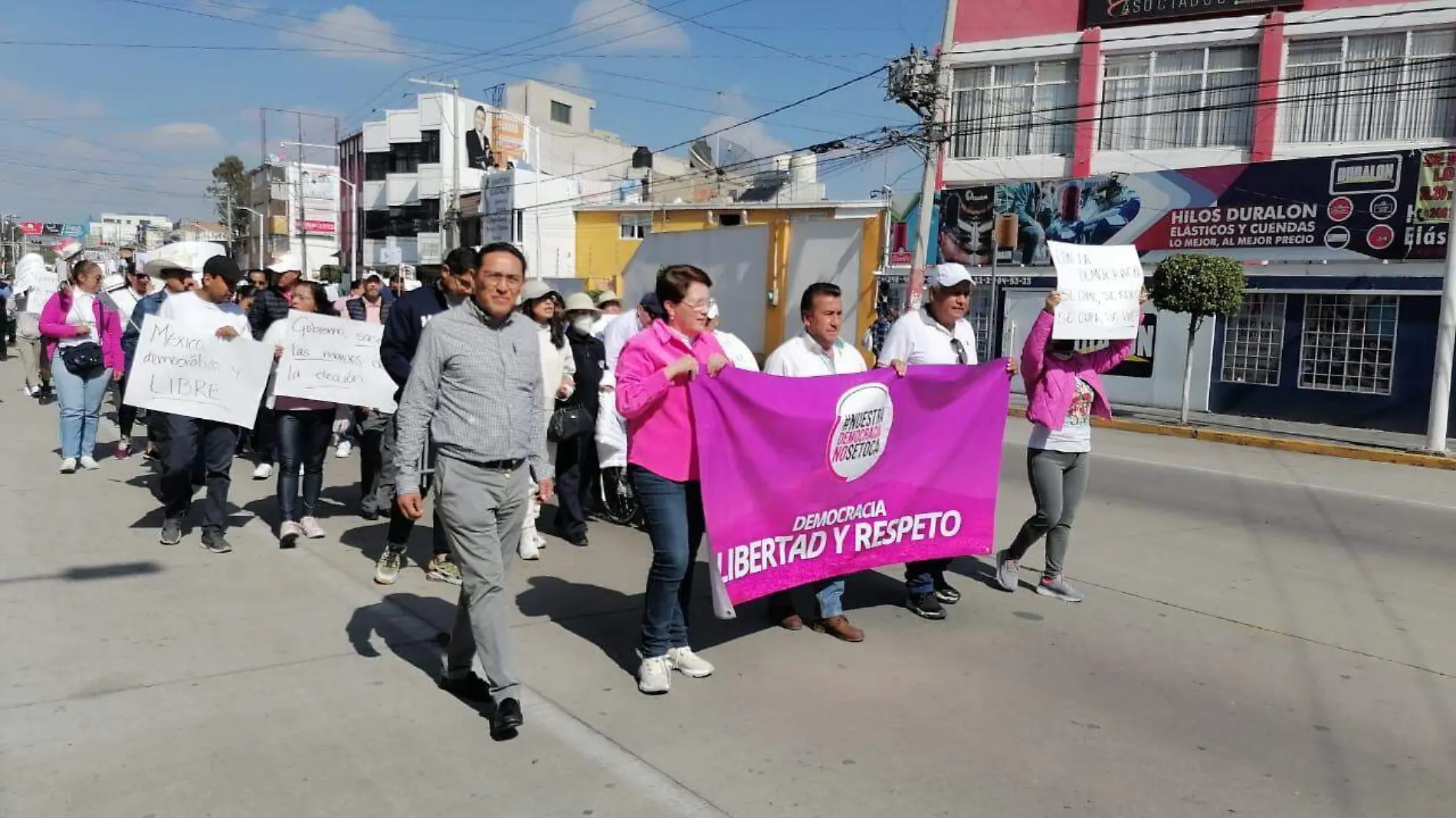 Municipios en Puebla se unen a la Marcha por la Democracia